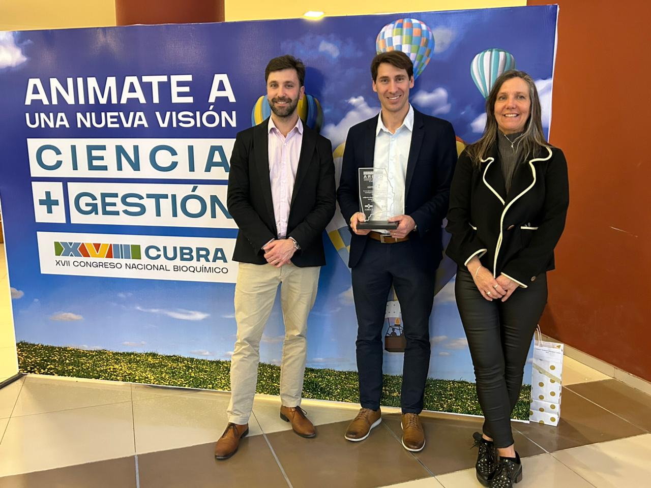 Primer Premio en el Congreso Nacional Bioquímico CUBRA XVII 2025